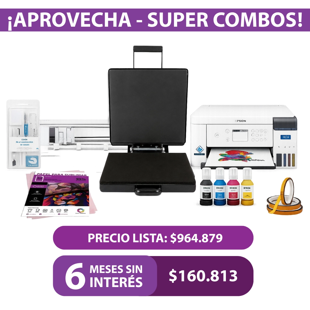 Combo 5 - Estampado de Poleras y Vinilo Custom